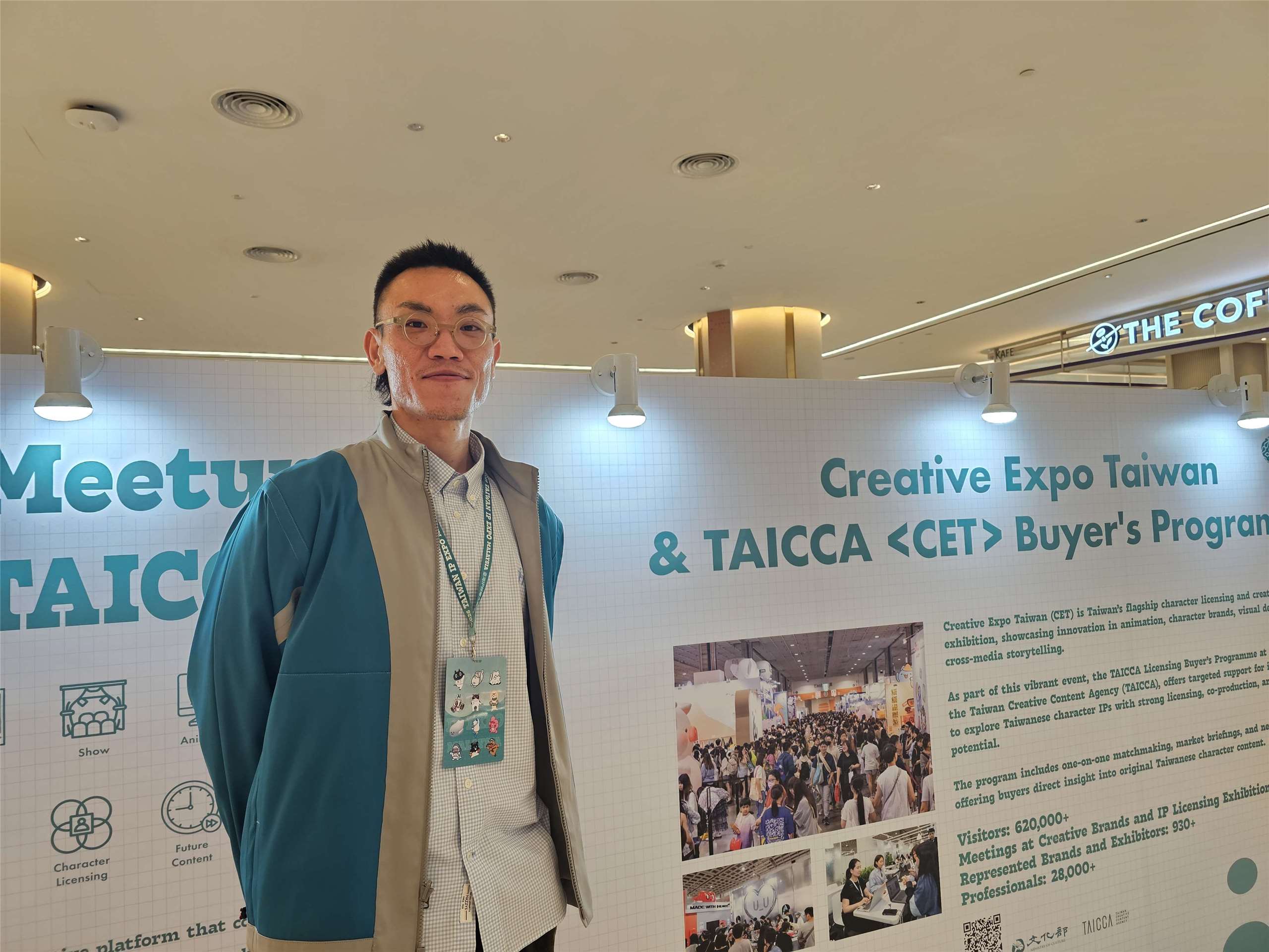 黃俊華表示，台馬IP聯名創作有助加速台灣原創角色進入馬來西亞市場並提升國際曝光。（張欣薇攝）