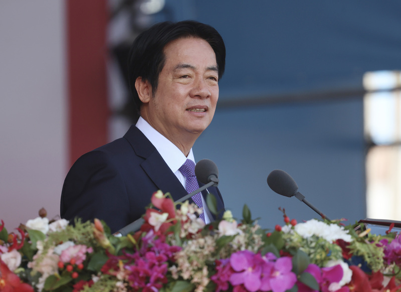 Präsident Lai Ching-te hält seine Ansprache zum Nationalfeiertag (Foto: CNA)