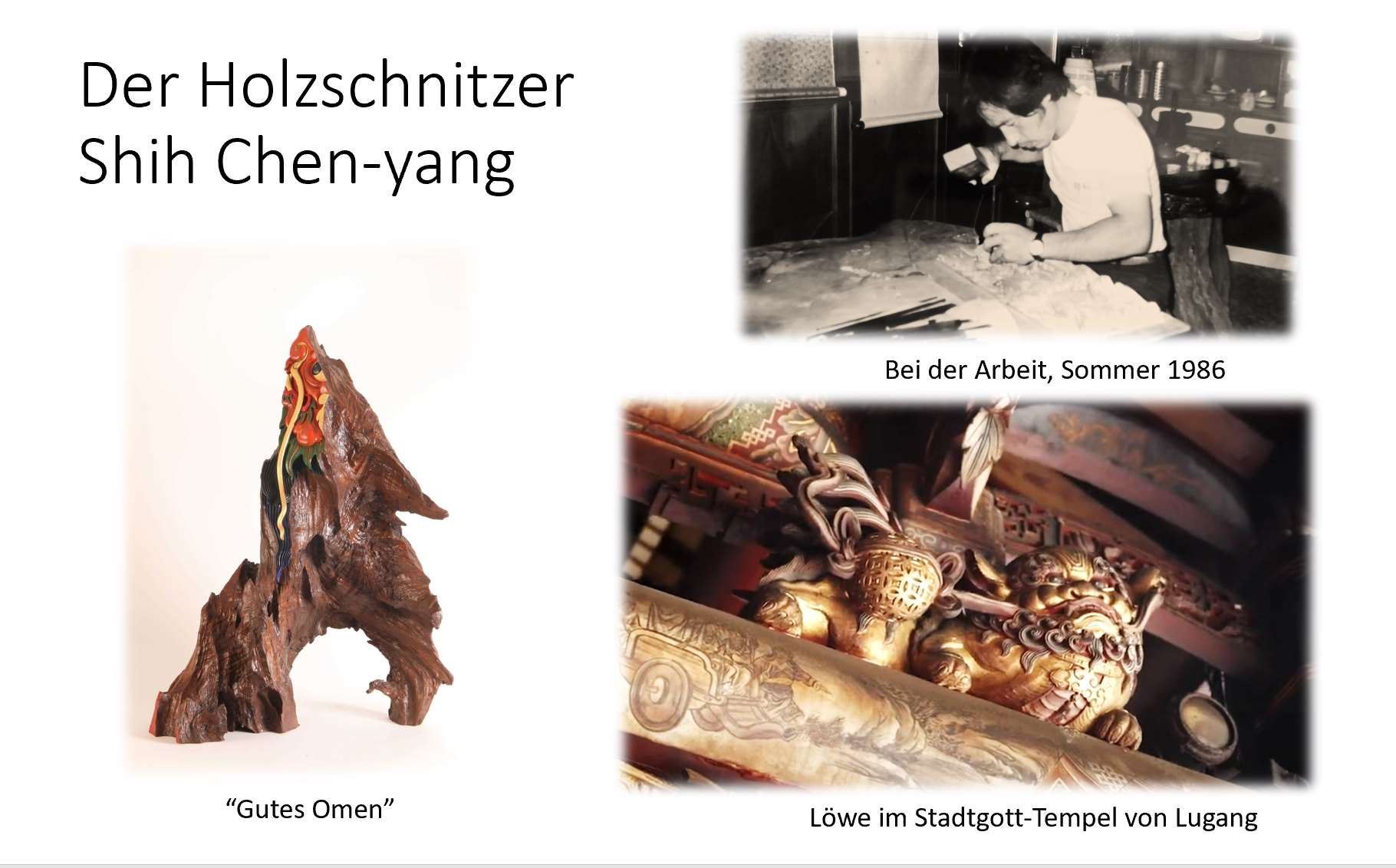 Der Holzschnitzer Shih Chen-yang