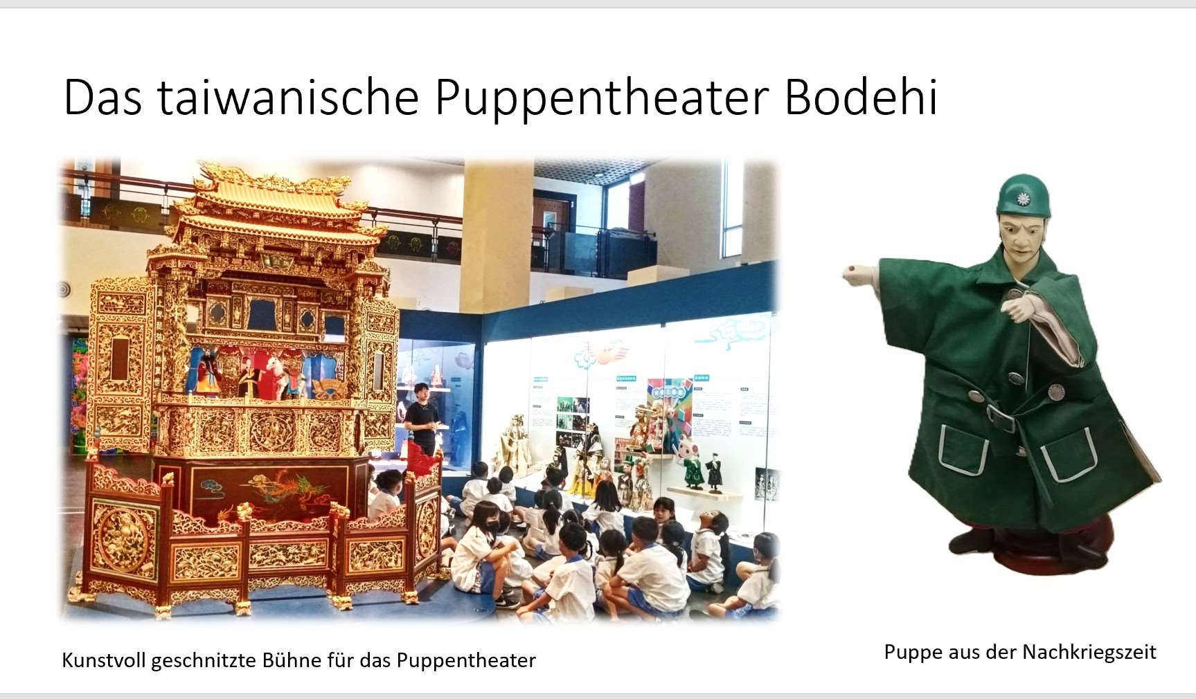 Traditionelles taiwanisches Handpuppentheater