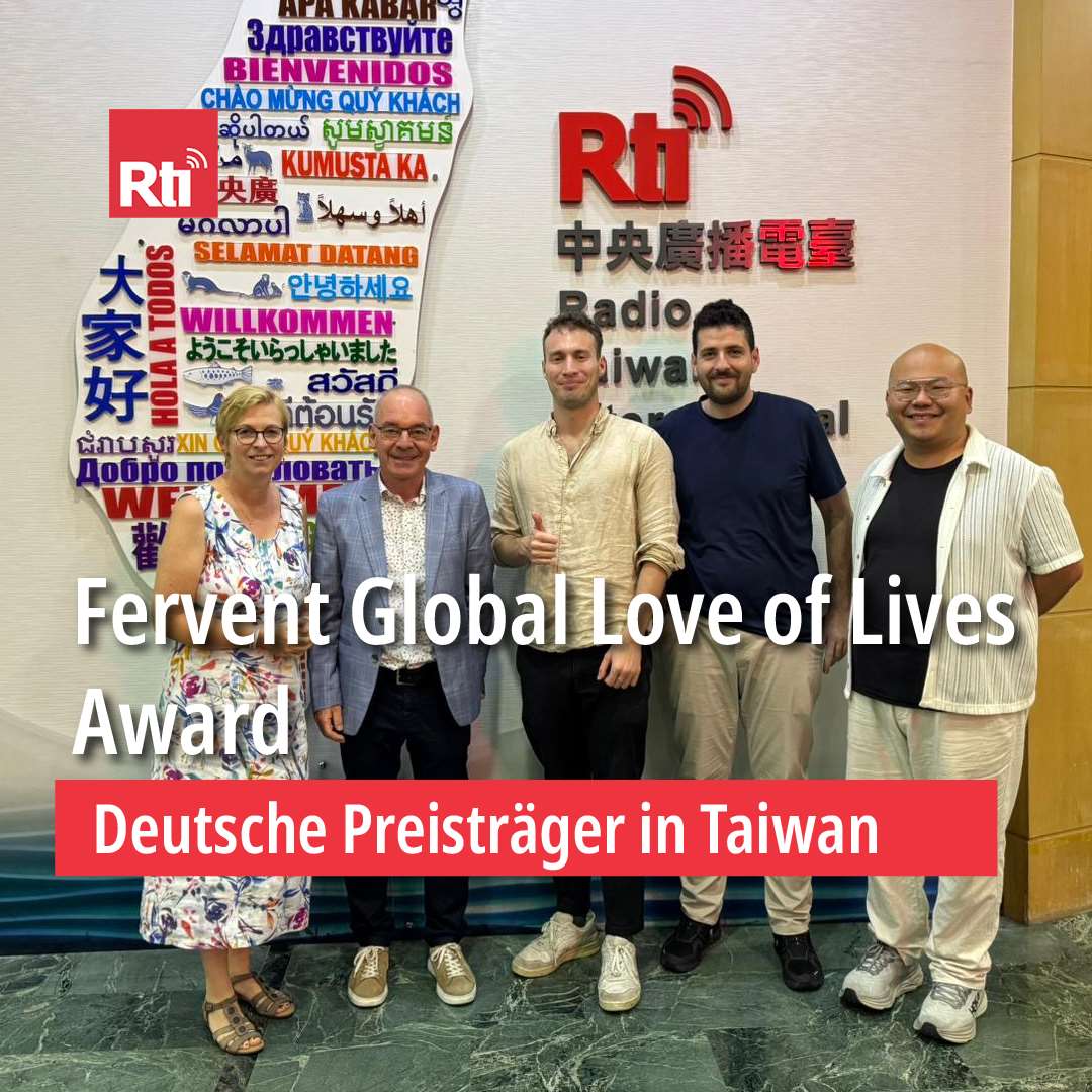 Deutscher Bürgermeister in Taiwan ausgezeichnet: Der Fervent Global Love of Lives Award