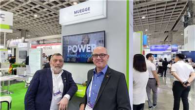 Marcus Lampart (links), Business Development Manager, und Oliver Eckstein, Head of Sales Asia Pacific, MUEGGE GmbH