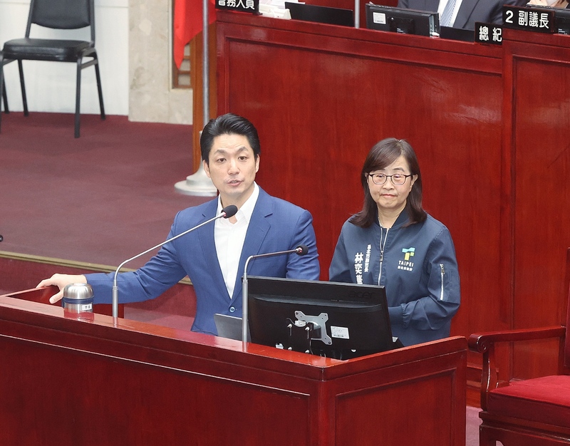 Das bilaterale Städteforum zwischen Taipei und Shanghai soll in diesem Jahr im Dezember stattfinden, so der Bürgermeister von Taipei Chiang Wan-an (蔣萬安) am heutigen Donnerstag. (Foto: CNA)