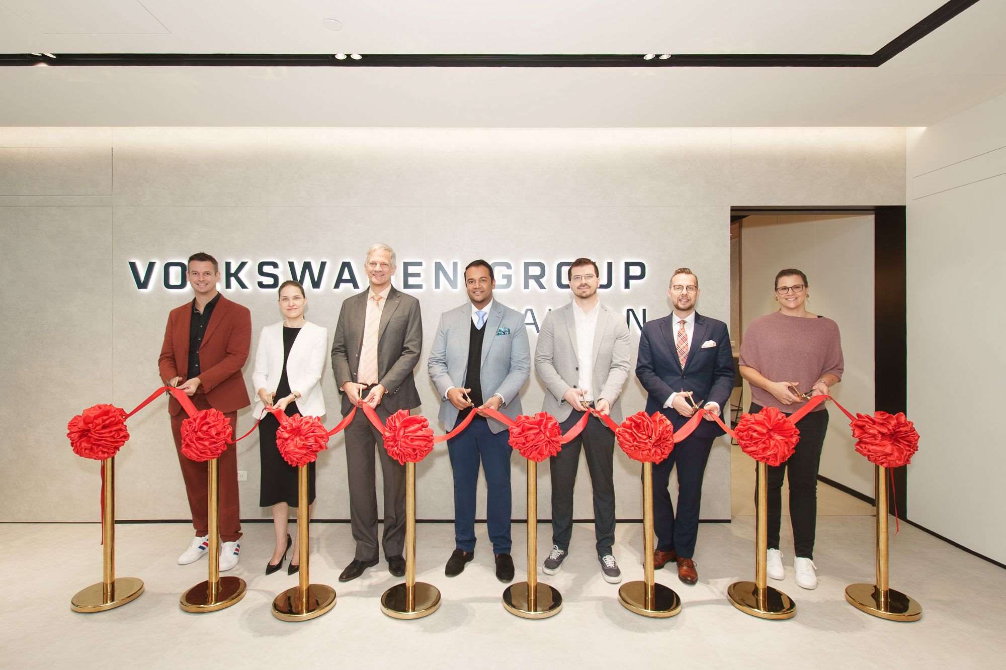 Die Volkswagen Group Taiwan Co. Ltd., konnte kürzlich die Eröffnung ihres neuen Büros im Taipeher Bezirk Nangang und ihr zehnjähriges Jubiläum von Volkswagen Group Taiwan feiern (Foto: Deutsches Wirtschaftsbüro Taipei)