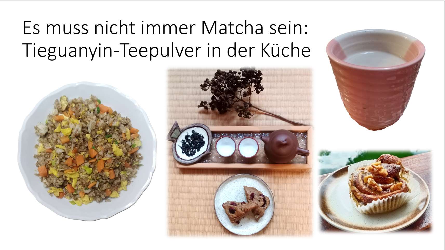 Tieguanyin- Teepulver in der Küche