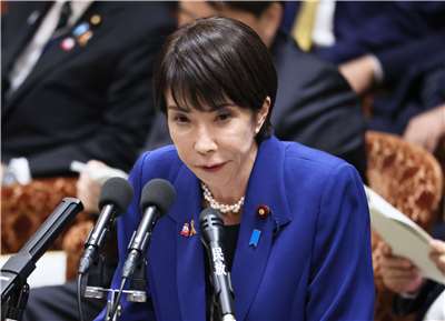 Am 7. November hatte Takaichi im Parlament gesagt, dass der Einsatz von Militärgewalt im Taiwankonflikt für Japan eine „existenzbedrohende Krise“ bedeuten könnte, welche die Ausübung des Rechts auf kollektive Selbstverteidigung erlauben würde. (Foto: AP)