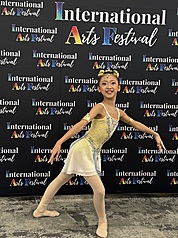 Chiu Hsin-yueh  gewann in Singapur den Diamant-Preis in der Kategorie “Solo-Ballett 9 Jahre”. (Foto: CNA)