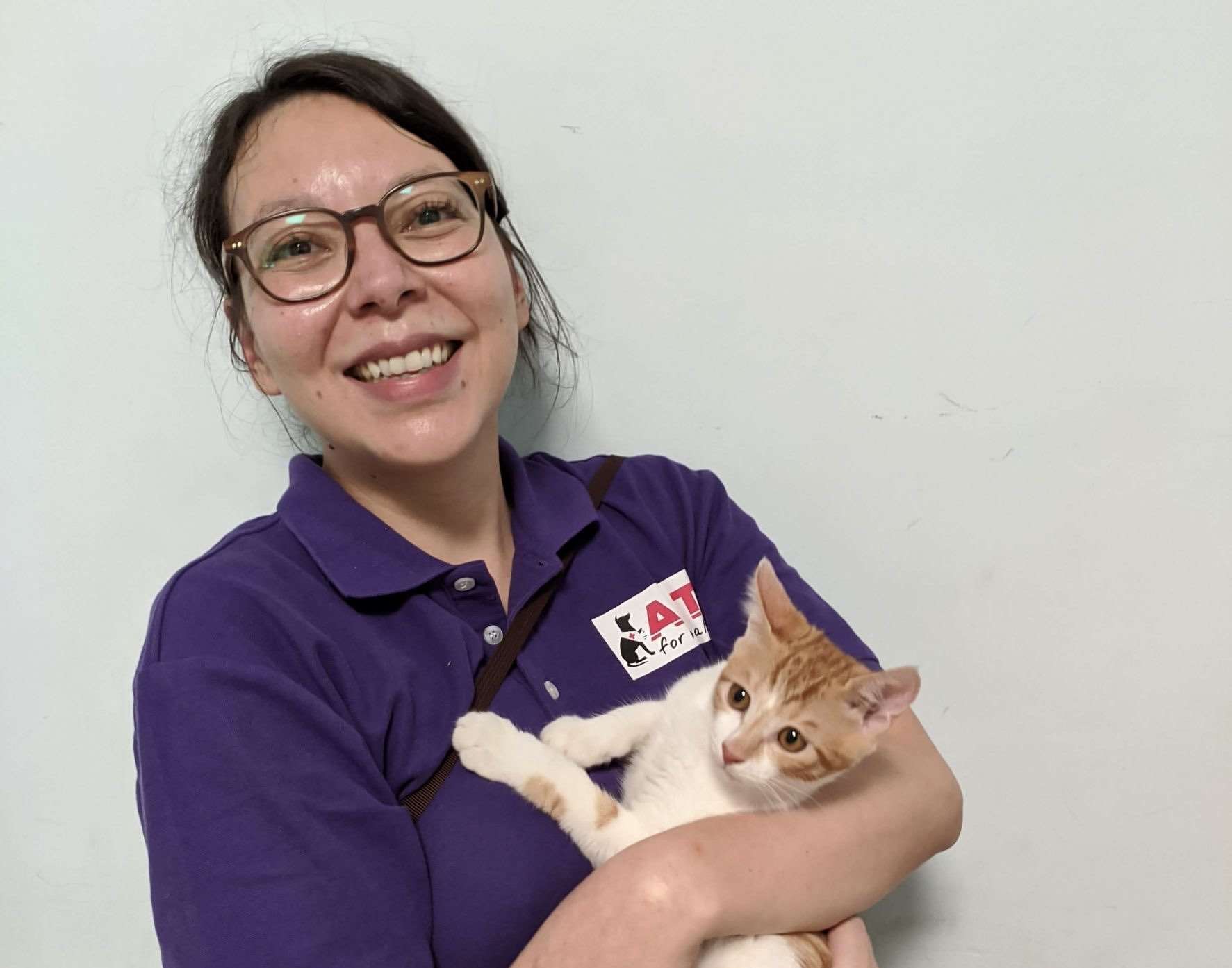 Reporterin Shangning war vor ihrer Arbeit bei Rti in der Adoptionsvermittlung von Straßenkatzen in Taipei aktiv. (Foto: privat)