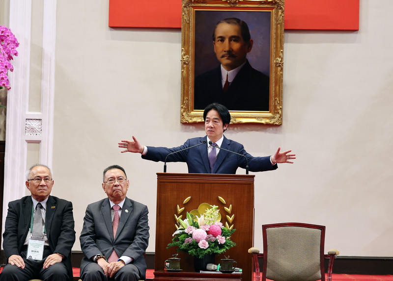 In seiner Rede legt der Präsident die Aufgaben seiner Präsidentschaft dar. (CNA)