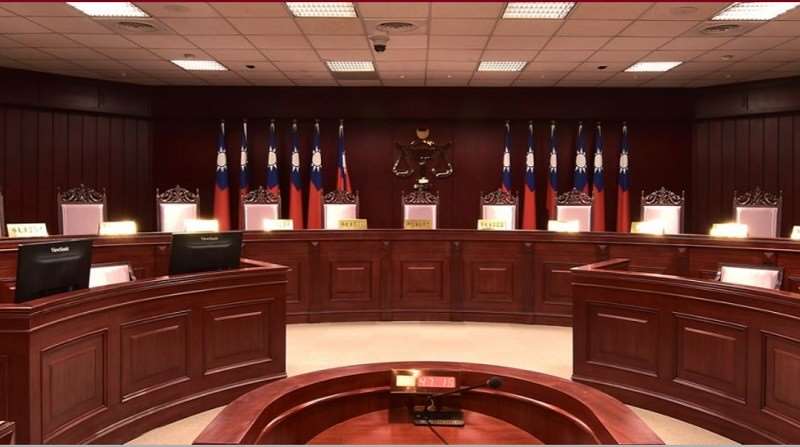 Innenraum des Verfassungsgerichts. (Foto: Verfassungsgericht Taiwan)
