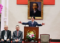 In seiner Rede legt der Präsident die Aufgaben seiner Präsidentschaft dar. (CNA)