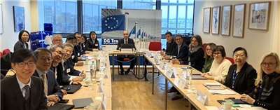 Der taiwanische Wirtschaftsminister Kung Ming-hsin (龔明鑫) hat am Freitag (12.12.) mit einer Delegation Brüssel besucht, um dort am Taiwan-EU Handels- und Investitionsdialog teilzunehmen. (Foto: Website des Wirtschaftsministeriums)