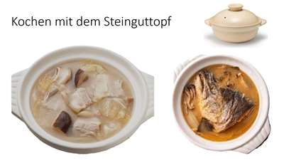 Kochen mit dem Steinguttopf