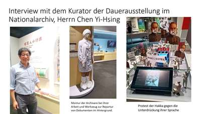 Interview mit dem Kurator der Dauerausstellung des neu eröffneten Nationalarchivs in Linkou, Herrn Chen Yi-Hsing