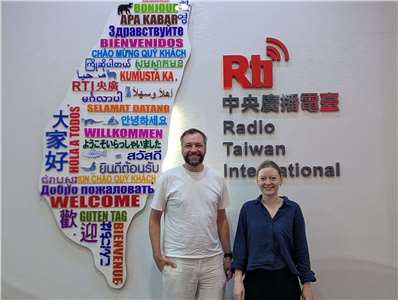 Taiwanreisende Luise Wax und Rafael Klutzny (Bild: Carina Rother)