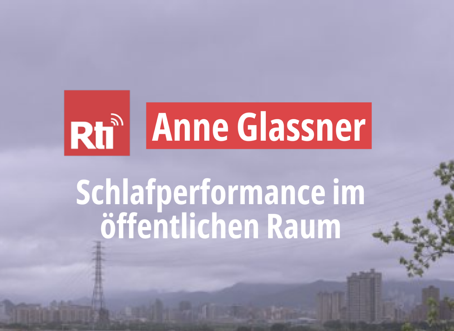 Anne Glassner ist Künstlerin und Performerin aus Österreich. Vom 2. März bis 12. Mai 2025 war Anne als „Artist in Residence“ im Treasure Hill Artist Village im Stadtteil Gongguan in Taipeh tätig. Im Rahmen ihres künstlerischen Schaffens in Taipeh leitete Anne außerdem einen Workshop zum Thema „Schlafgewohnheiten – Ruhende Körper“