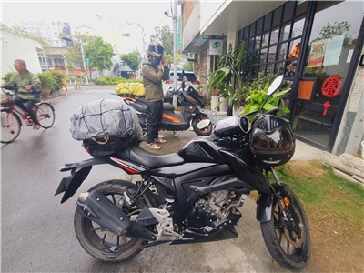 Eva hat mit dem Motorrad Taiwan umrundet. (Foto: privat)