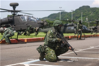 Die 601. Luftwaffenbrigade der taiwanischen Armee führt im Juli 2025 Übungen durch. (Foto CNA-Archiv.)