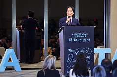 Die Eröffnungszeremonie der 14. Asiatischen Tierschutzkonferenz fand am 26. im Taipei Marriott Hotel statt. Präsident Lai Ching-te hielt eine Rede, in der er seine Unterstützung für die Tierschutzarbeit zum Ausdruck brachte. (CNA)