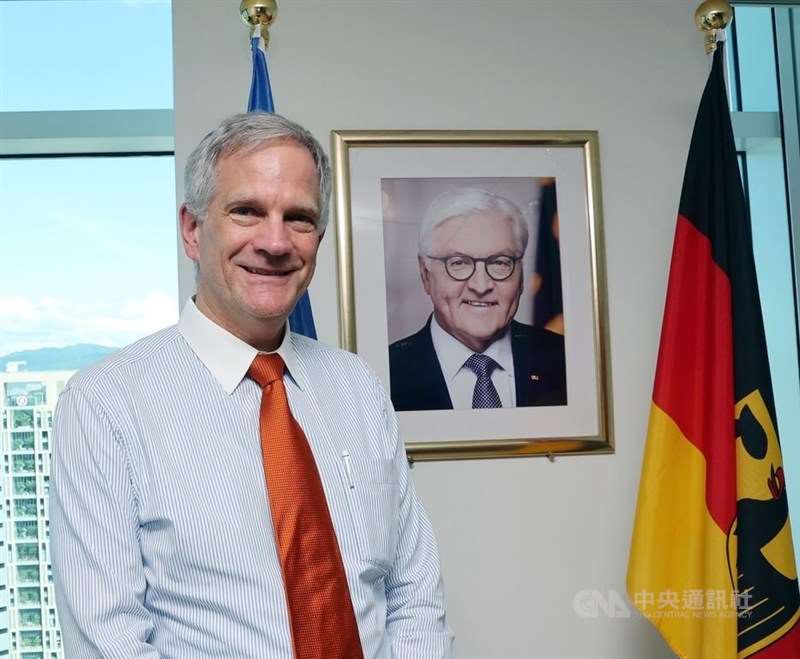 Deutschlands neuer Vertreter in Taiwan, Karsten Tietz. (Foto: CNA)