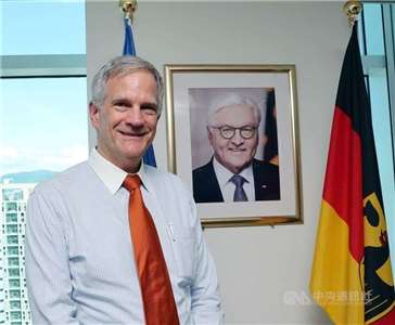 Deutschlands neuer Vertreter in Taiwan, Karsten Tietz. (Foto: CNA)