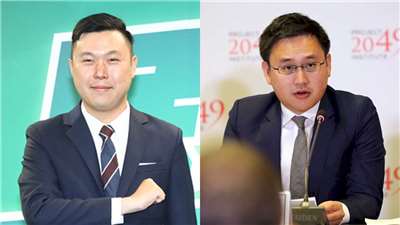 Lii Wen (li) und Chao Yi-hsiang wurden zu stellvertretenden Generalsekretären des Nationalen Sicherheitsrats ernannt (Foto: CNA)