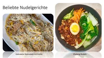 Beliebte Nudelgerichte