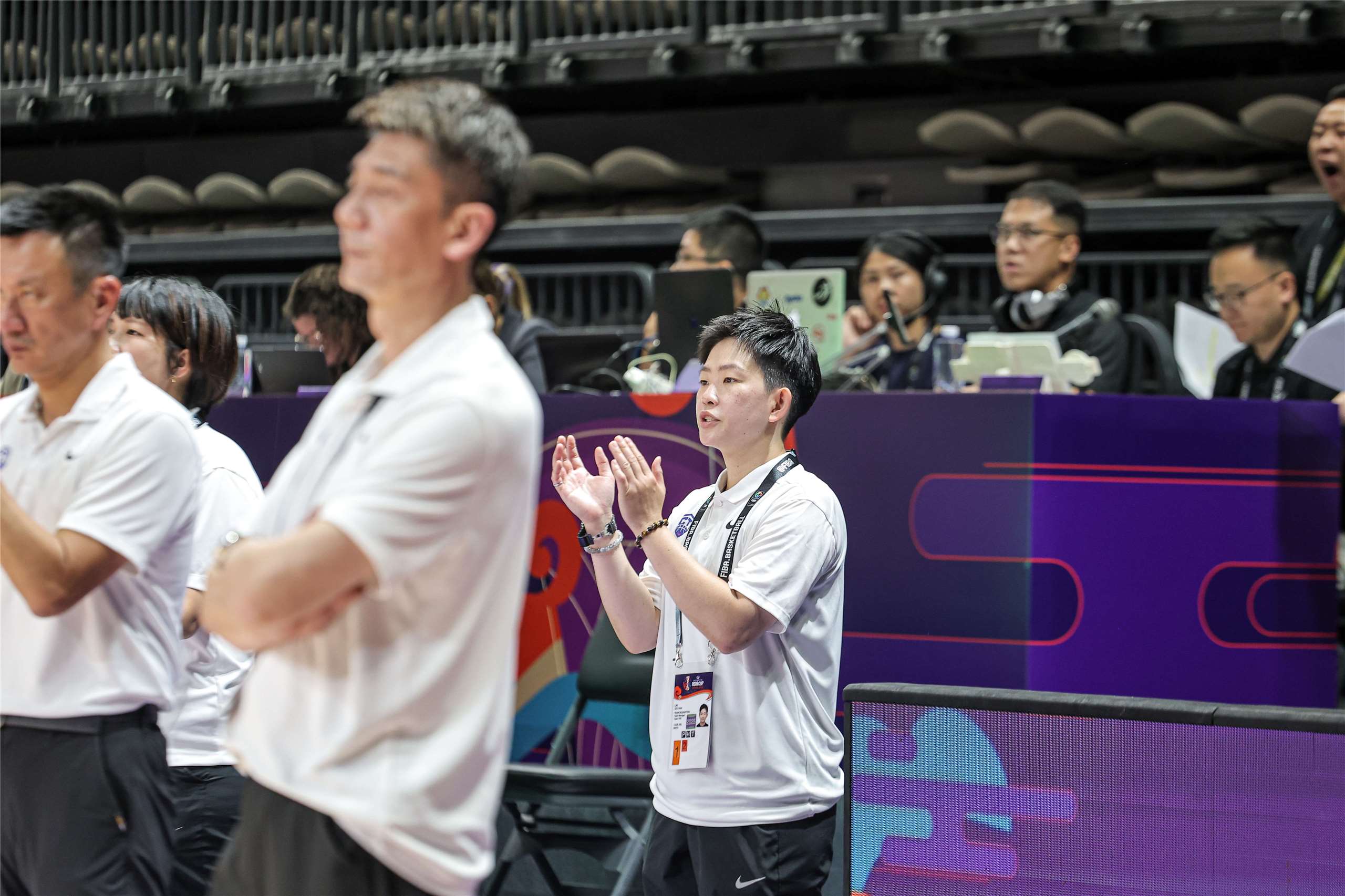 Judith Lai (賴思涵) fiebert als Team-Managerin der Nationalmannschaft mit. (Foto: Double Pump) 