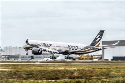 Ein Airbus-A350-1000-Flugzeug der Starlux Airlines. Foto mit freundlicher Genehmigung von Starlux Airlines.