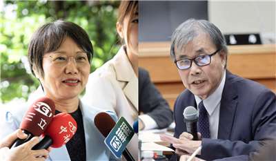 Innenministerin Liu Shih-fang (links) und Bildungsminister Cheng Ying-yao (rechts) wurden von China als "überzeugte Befürworter der Unabhängigkeit Taiwans" eingestuft. (Collage: CNA)
