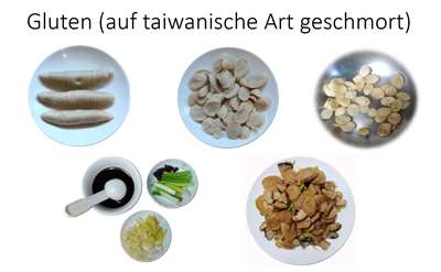 Gluten auf taiwanische Weise geschmort