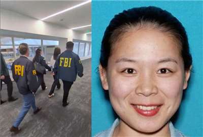 Das FBI verhaftete  Wanying Zhang am Los Angeles International Airport  vor ihrem Abflug nach Shanghai (Bild: X@F.A. United States Attorney Bill Essayli)
