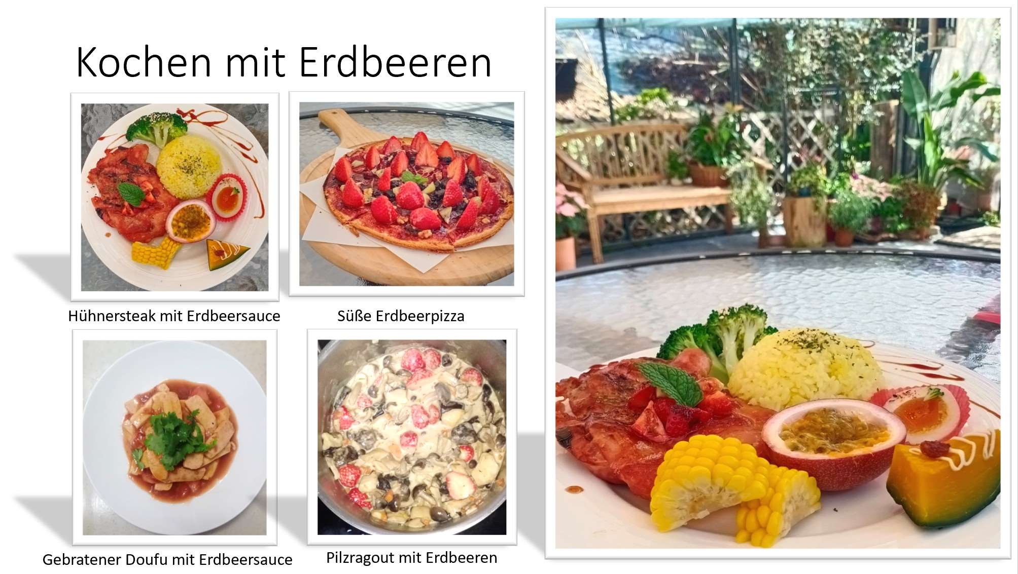 Kochen mit Erdbeeren