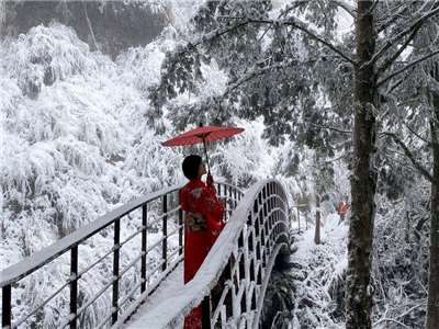Winter in den Bergen - hier am Taiping Shan in Yilan (Foto: CNA)