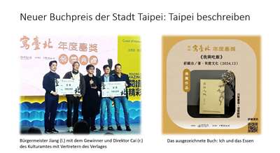 Neuer Buchpreis der Stadt Taipei