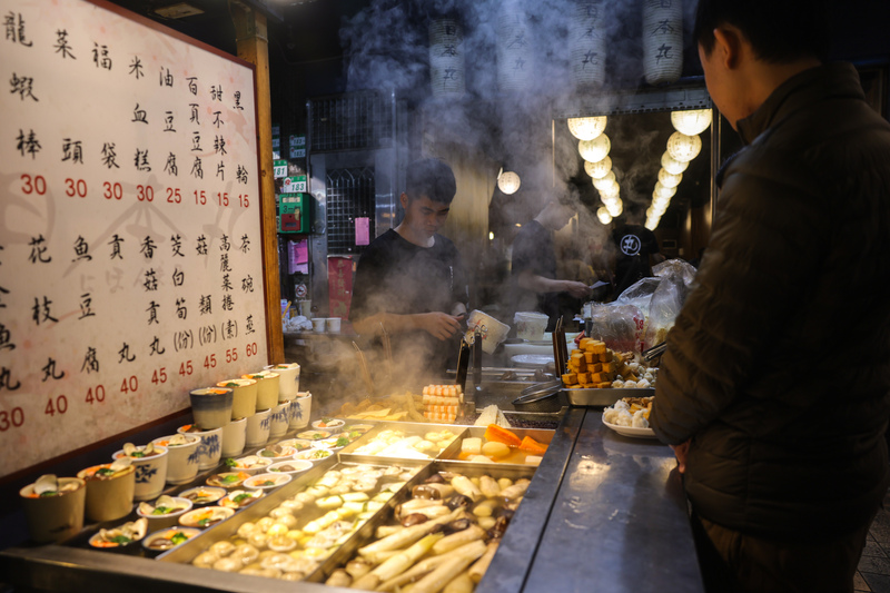 Ein Straßenimbiss im Bezirk Songshan in Taipei (Bild: CNA) 