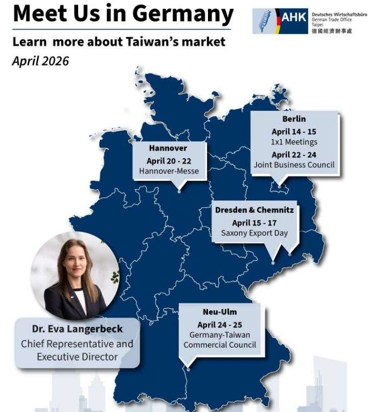 Deutsches Wirtschaftsbüro Taipei: Informationsveranstaltungen über Geschäftsmöglichkeiten in Taiwan und andere BizNews