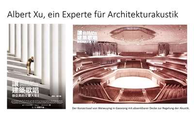 Albert Xu, Experte für Architekturakustik