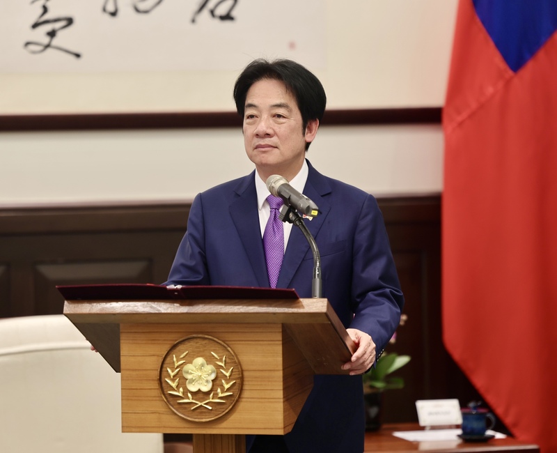Der taiwanische Präsident Lai Ching-te (賴清德) schrieb heute auf facebook, dass die Regierung die Energieversorgung und die Preisstabilität sicherstellen und die Auswirkungen auf den Alltag so gering wie möglich halten werde. (Archivbild, CNA)