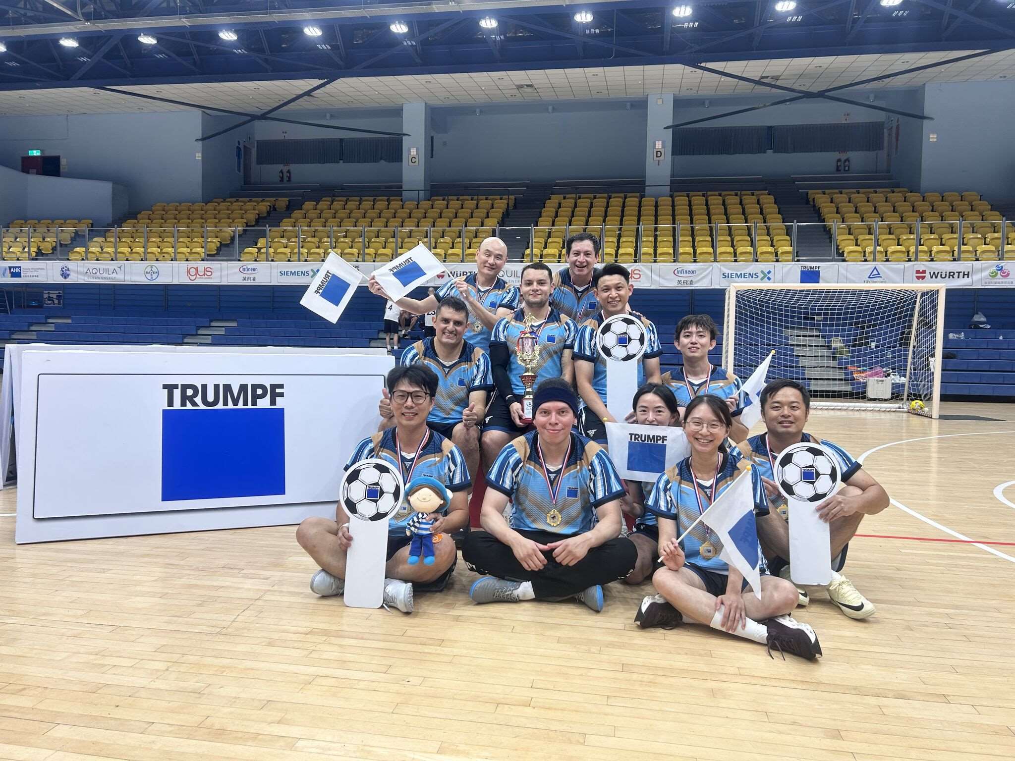 Trumpf Taiwan beim 3. deutschen Charity-Fußballturnier des Deutschen Wirtschaftsbüros Taipei, September 2025 (Foto: Deutsches Wirtschaftsbüro Taipei)