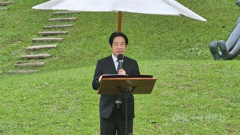 Präsident Lai Ching-te spricht am Dienstag bei einer Gedenkveranstaltung zum 37. Jahrestag des Todes von Nylon Cheng in Neu-Taipeh. (Foto: CNA)