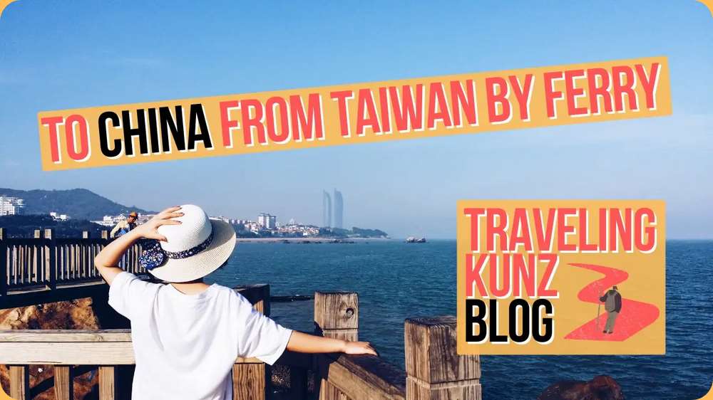 Reisevlogger Traveling Kunz dokumentiert auch die Fährverbindung zwischen Kinmen und Xiamen (Bild: Traveling Kunz)