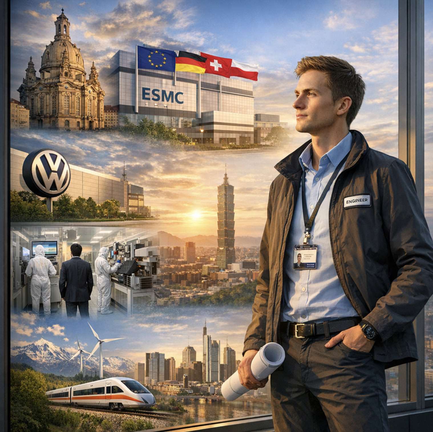 Robert sieht seine berufliche Zukunft in der DACH-Region (AI-generiertes Bild)