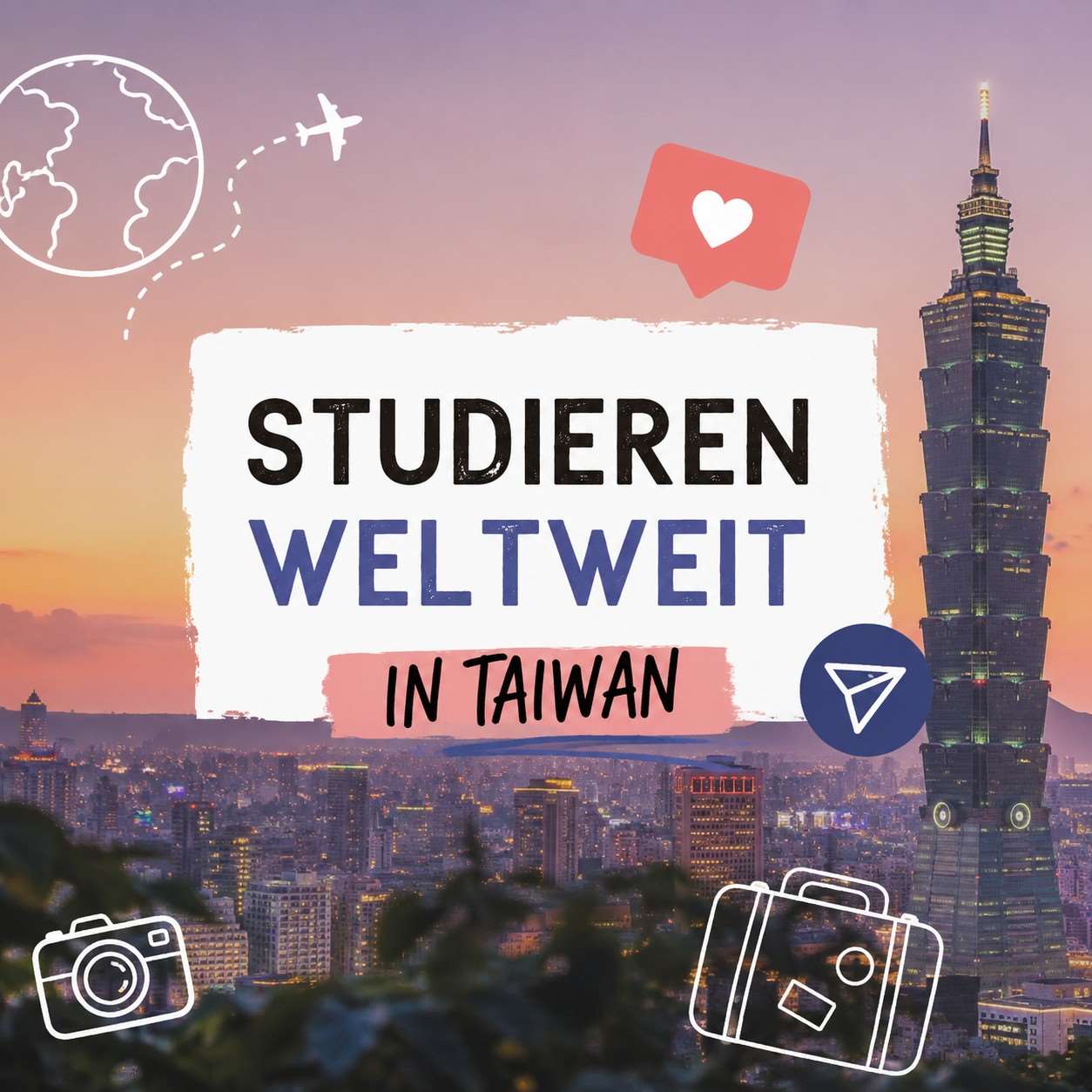 Studieren weltweit (Bild: KI-generiert)
