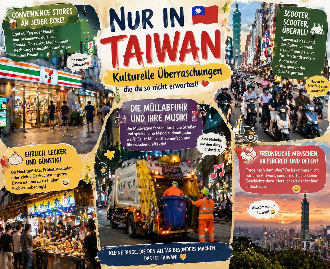 Kulturelle Überraschungen in Taiwan
