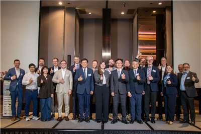 Auf der am heutigen Dienstag vom Deutschen Wirtschaftsbüro Taipei organisierten taiwanisch-deutschen Luft- und Raumfahrtkonferenz in Taipeh kamen über 100 Führungskräfte aus Regierung und Industrie zusammen, um Taiwans nächste Schritte in den Bereichen Drohnen, Luftfahrt und Raumfahrttechnologien zu diskutieren. (Foto: Deutsches Wirtschaftsbüro Taipei)