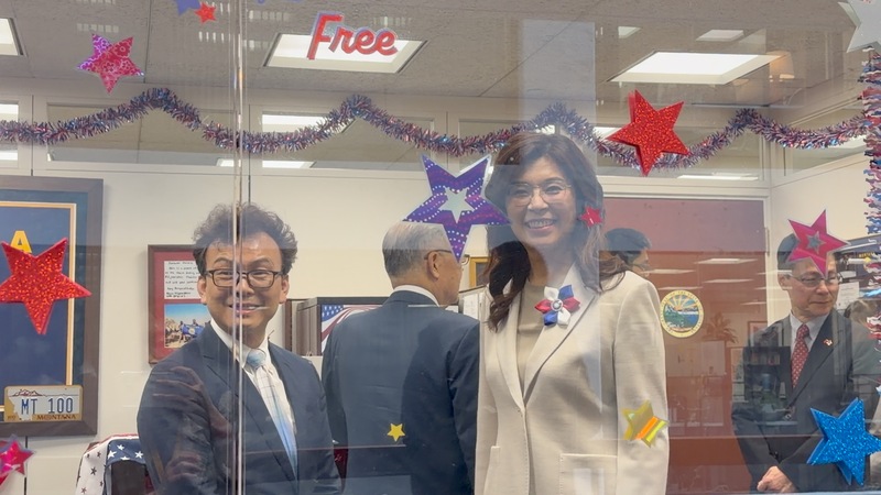 Auf ihrer USA-Reise hat sich die Vorsitzende der taiwanischen Kuomintang Cheng Li-wun (鄭麗文) am Mittwoch (10. Juni) mit Kongressabgeordneten der US-Demokraten und Republikaner getroffen.  (Foto: CNA)