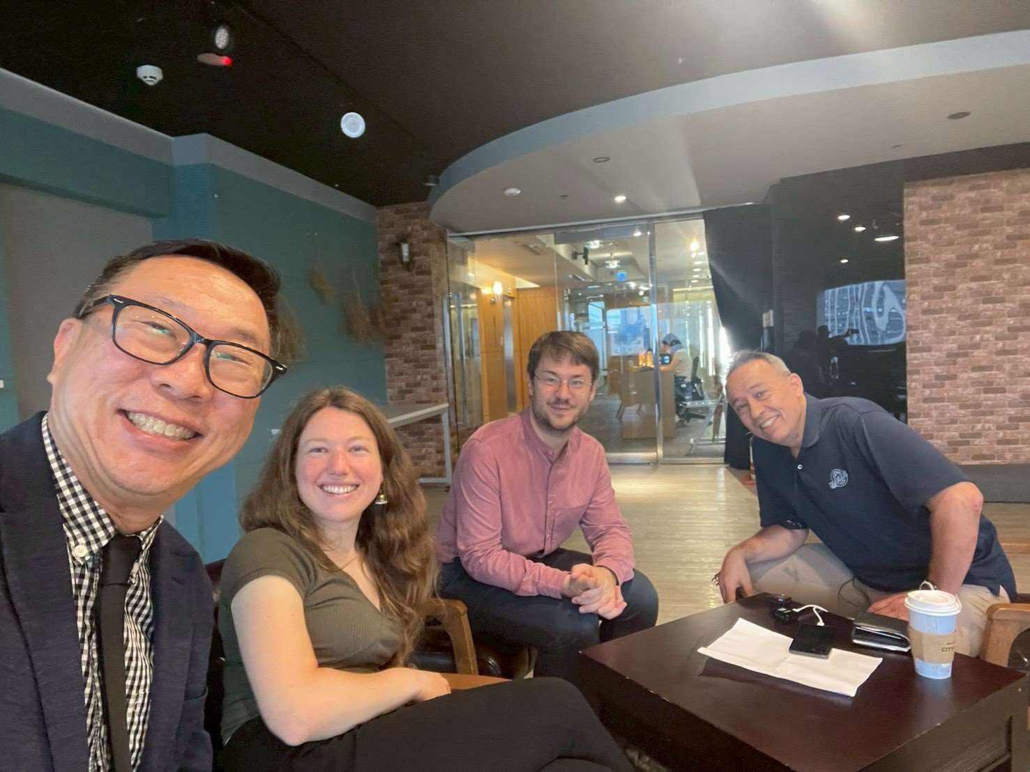 Von links nach rechts: Alf Lien (III), Jacqueline Henke (EBWE), Marko Stermsek (EBWE) und Ilon Huang (RTI). (Foto: Alf Lien, III)