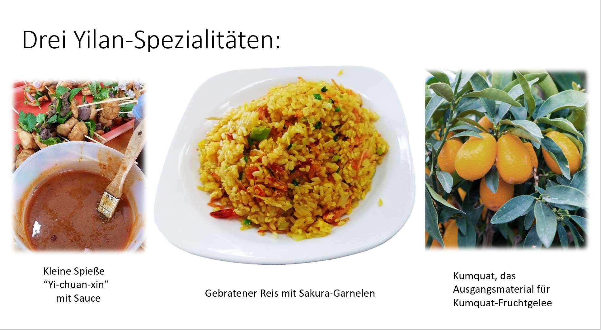 Spezialitäten aus Yilan