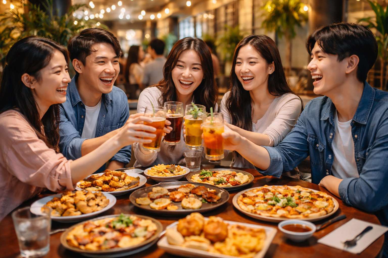 Essen im Restauraent (KI-generiertes Bild)